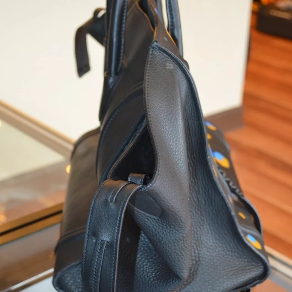 Celine Phantom Luggage Bag Black Cheetah Spots Painted KCA DESIGN CO INSTAGRAM - Picture 6 of 10